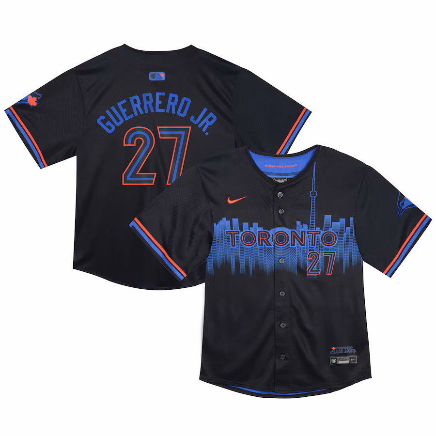 Toddler Toronto Blue Jays Vladimir Guerrero Nike Navy 2024 City Connect Limited Player Jersey