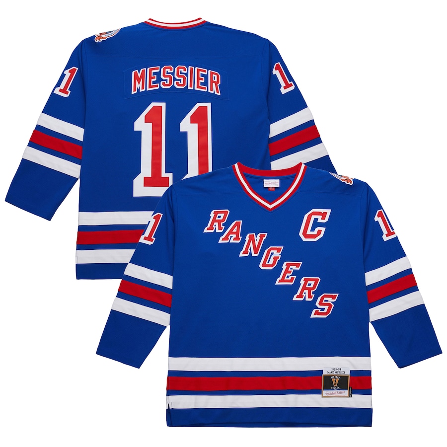 Men's New York Rangers Mark Messier Royal 1993-94 Power Play Jersey