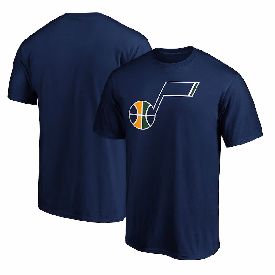 Men's Utah Jazz Fanatics Navy Primary Team Logo T-Shirt