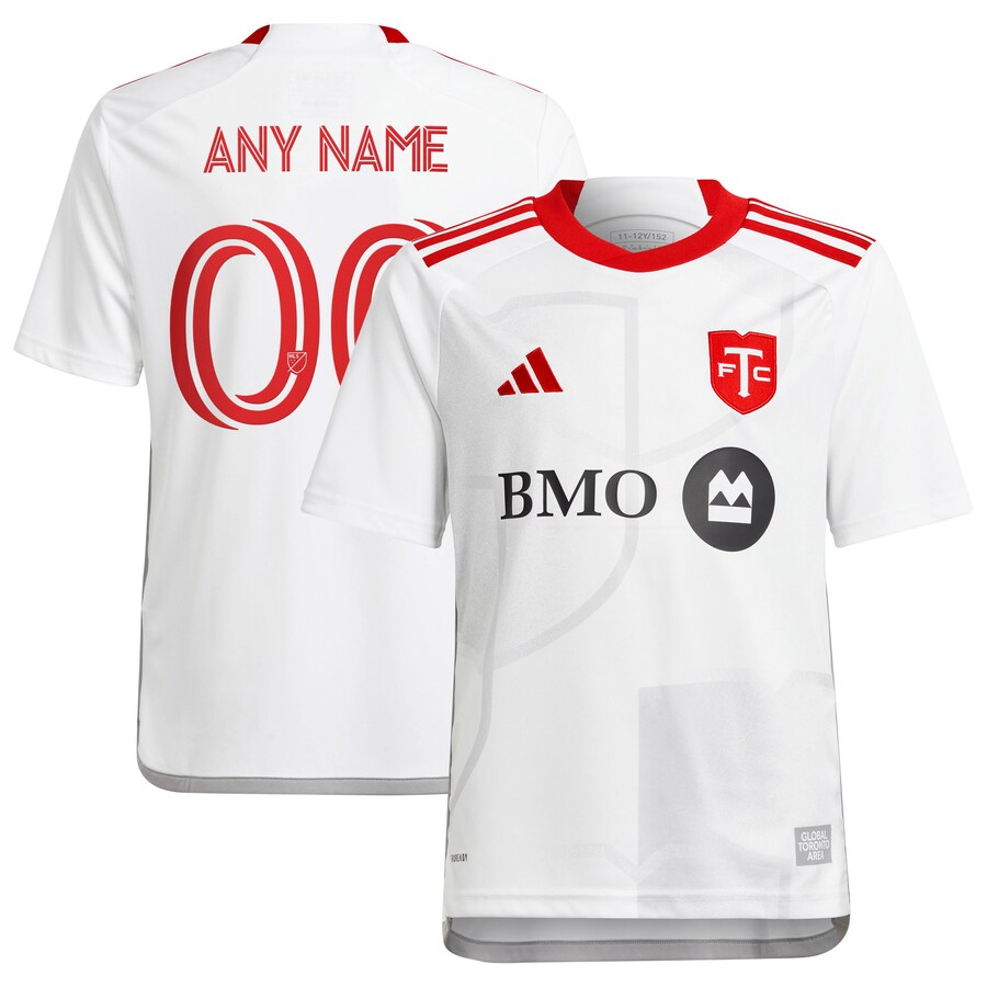 Youth Toronto FC  adidas White 2024 GTA Kit Replica Custom Jersey