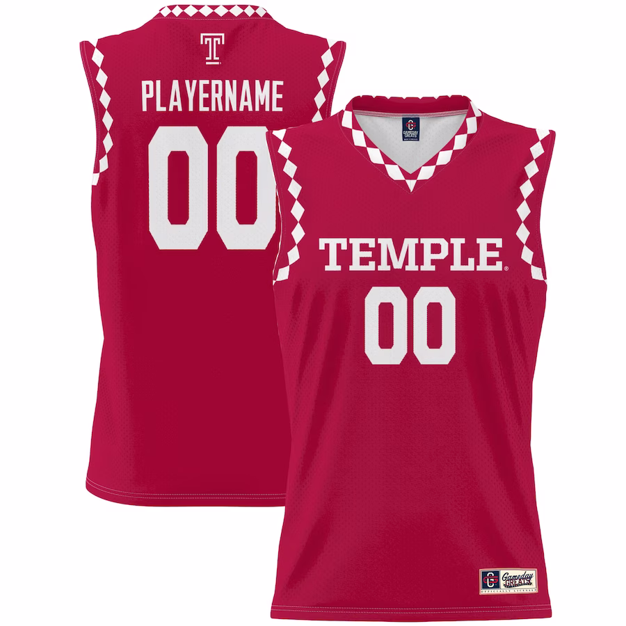 Temple Owls GameDay Greats Youth NIL Pick-A-Player Lightweight Men's Basketball Jersey - Cherry