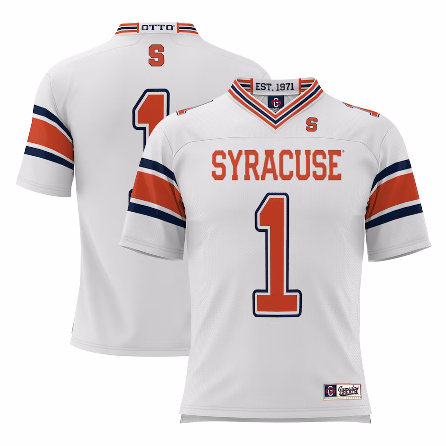 #1 Syracuse Orange GameDay Greats Youth Football Jersey - White