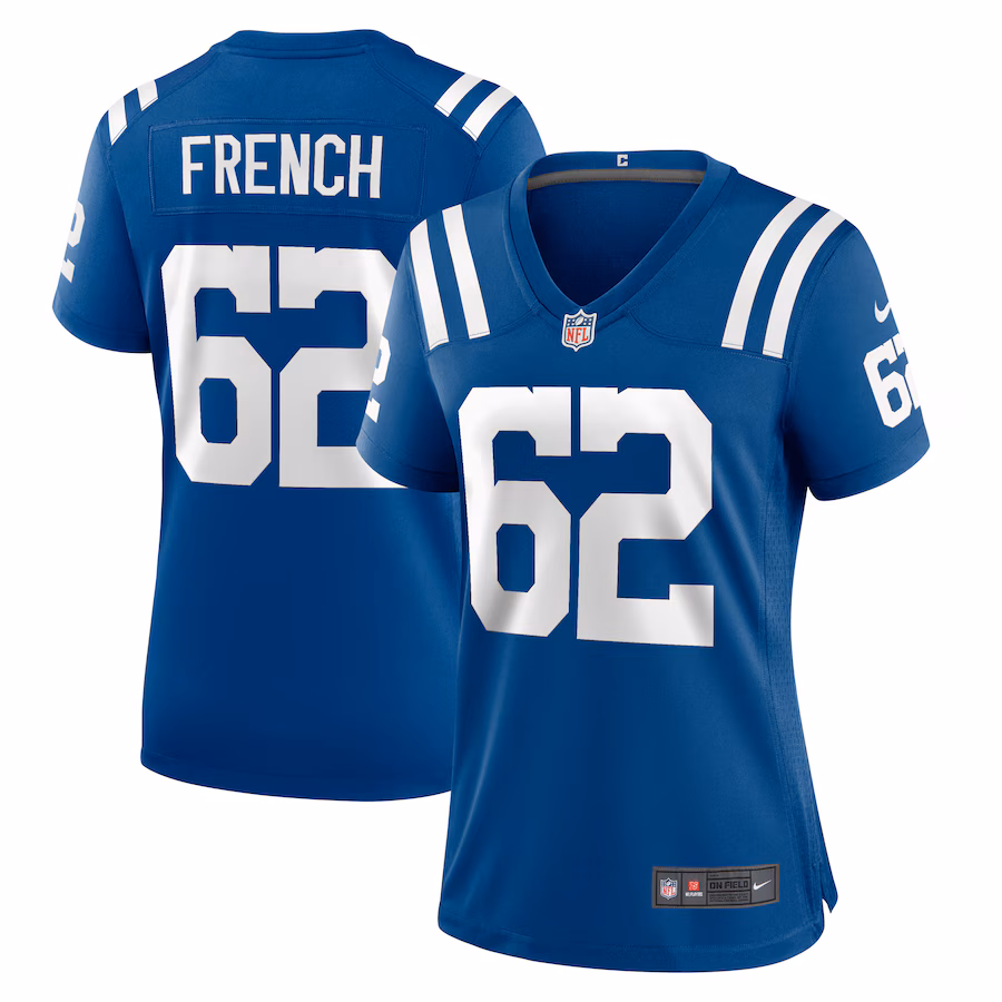 Women's Indianapolis Colts Wesley French Nike Royal Game Player Jersey