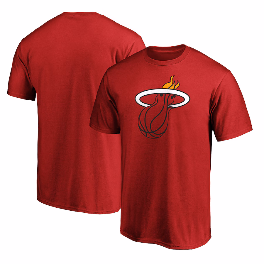 Men's Miami Heat  Red Primary Logo T-Shirt