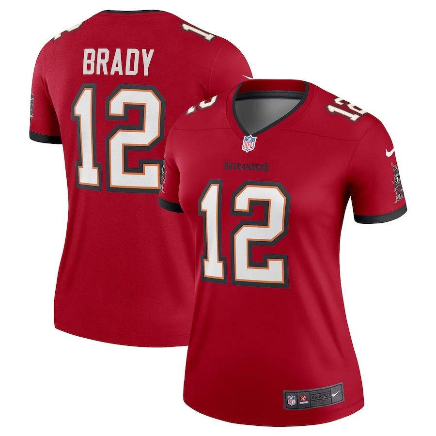 Women's Tampa Bay Buccaneers Tom Brady Nike Red Team Legend Player Performance Top