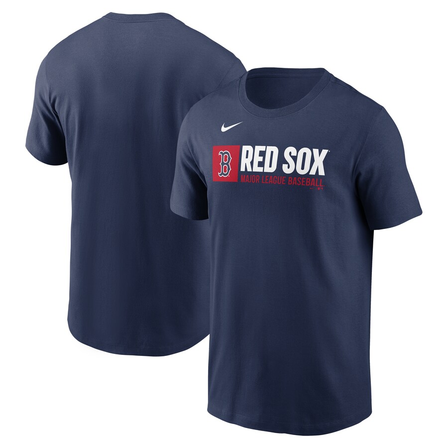 Men's Boston Red Sox Nike Navy Team Block T-Shirt