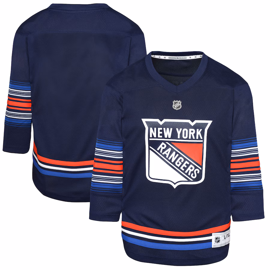 Youth New York Rangers Navy Alternate Replica Jersey