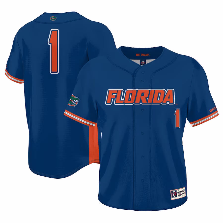 #1 Florida Gators GameDay Greats Lightweight Baseball Jersey - Royal
