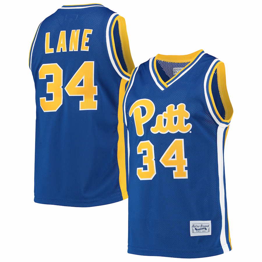 Jerome Lane Pitt Panthers Original Retro Brand Alumni Commemorative Classic Basketball Jersey - Royal