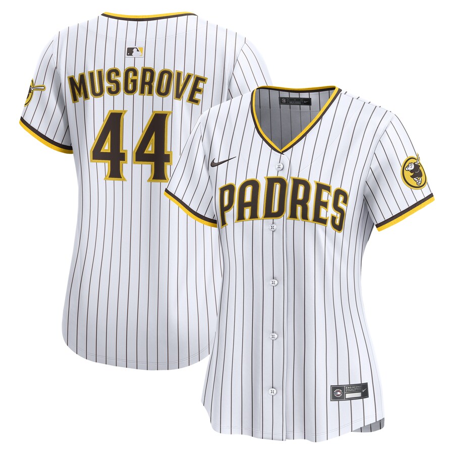 Women's San Diego Padres Joe Musgrove Nike White Home Limited Jersey