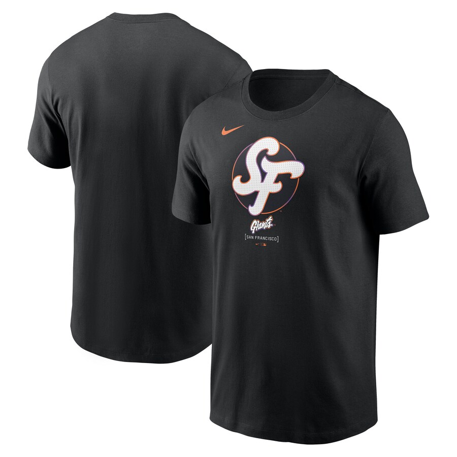 Men's San Francisco Giants Nike Black 2025 City Connect Large Logo T-Shirt