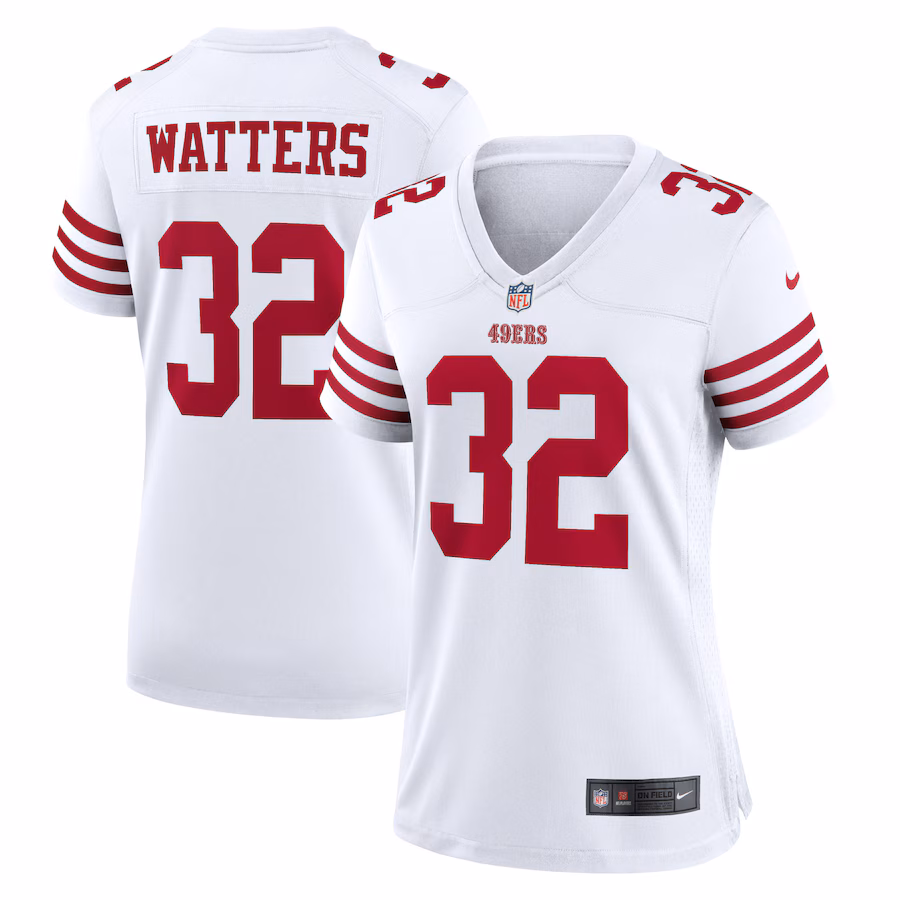 Women's San Francisco 49ers Ricky Watters Nike White Retired Player Game Jersey