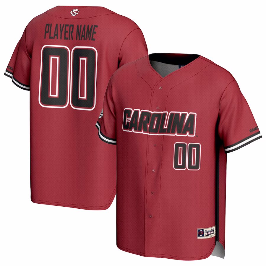 South Carolina Gamecocks GameDay Greats Youth NIL Pick-A-Player Baseball Lightweight Jersey - Garnet