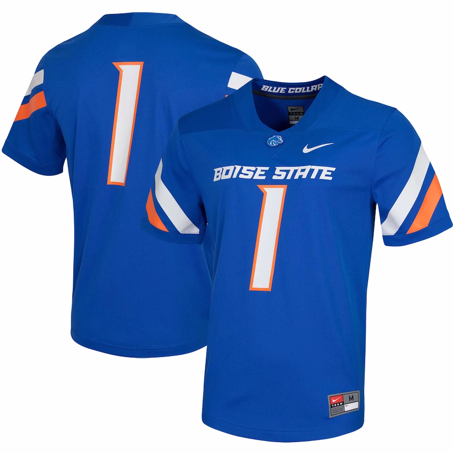 #1 Boise State Broncos Nike Untouchable Game Jersey - Royal