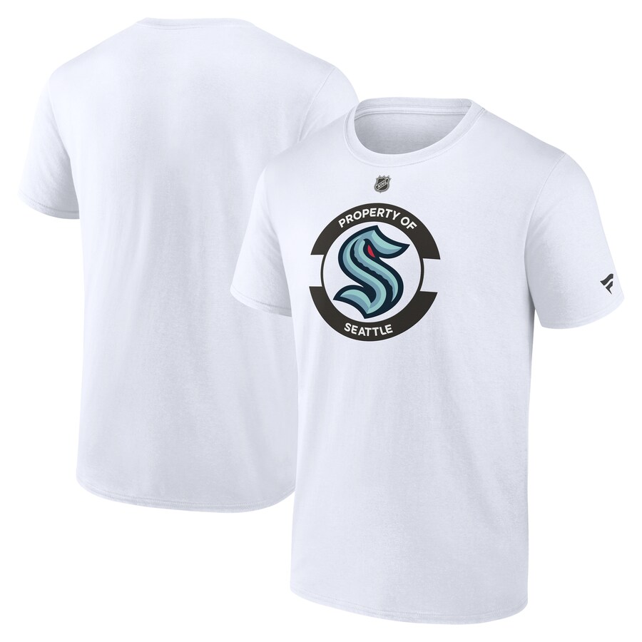 Men's Seattle Kraken Fanatics White Authentic Pro Core Secondary T-Shirt
