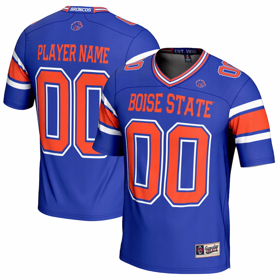 Boise State Broncos GameDay Greats NIL Pick-A-Player Football Jersey �?Royal