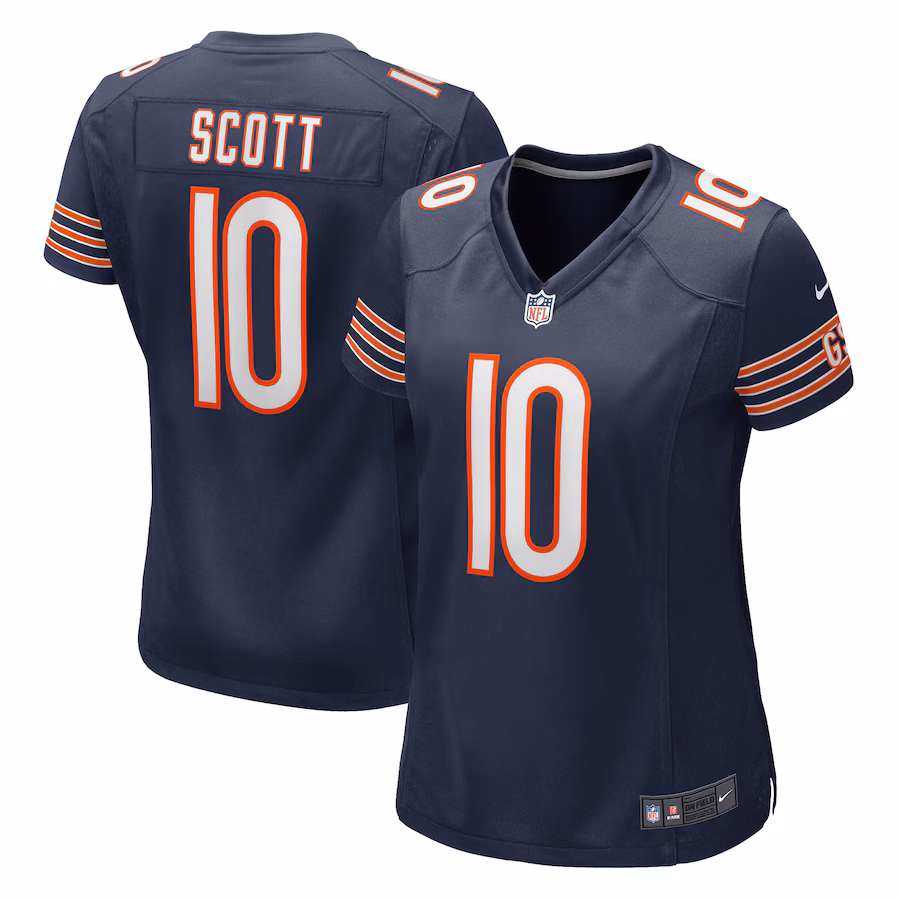 Women's Chicago Bears Tyler Scott Nike Navy Game Jersey