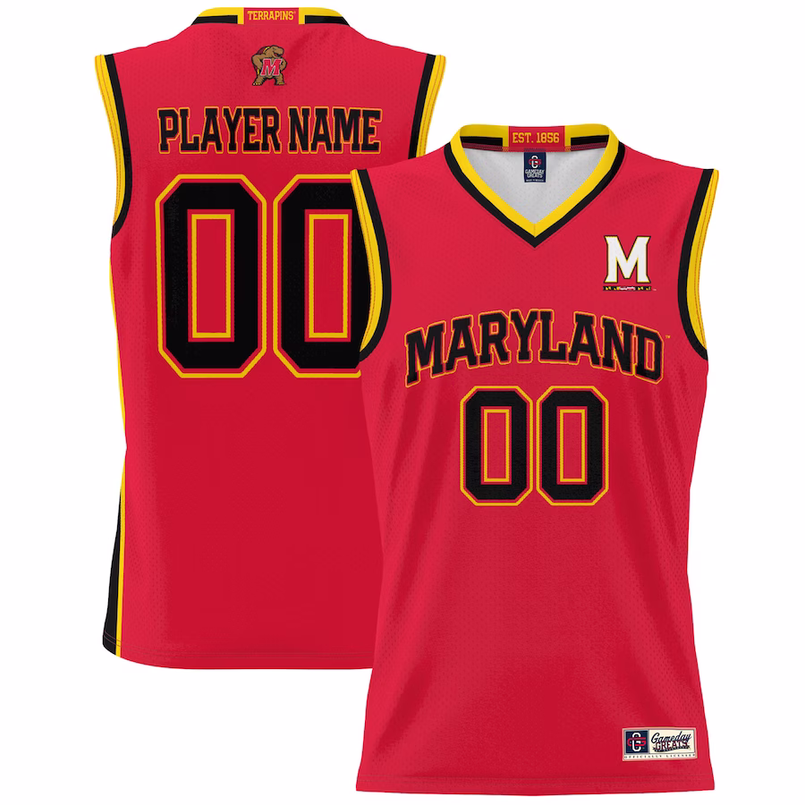 Maryland Terrapins GameDay Greats Youth NIL Pick-A-Player Basketball Jersey - Red