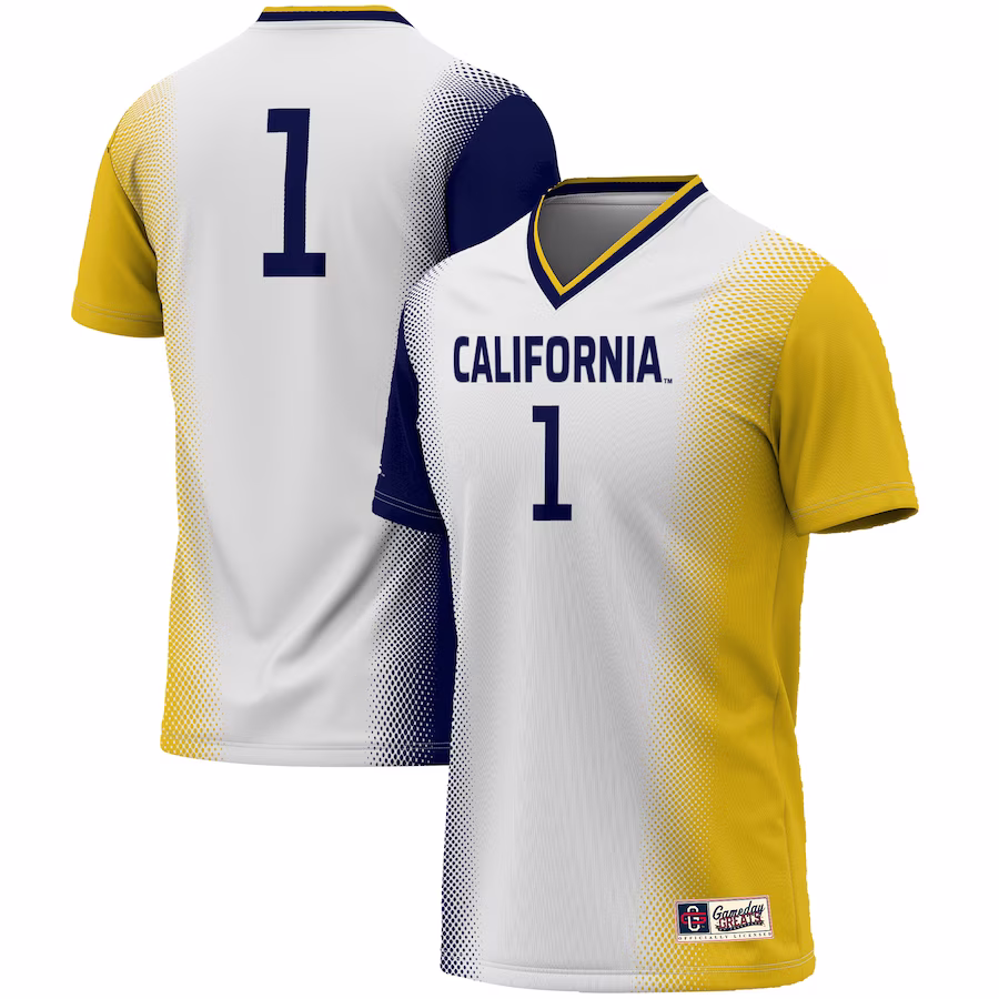 #1 Cal Bears GameDay Greats Unisex  Lightweight Women's Soccer Jersey - White