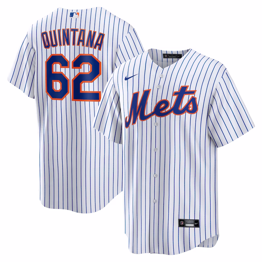 Men's New York Mets José Quintana Nike White Home  Replica Player Jersey