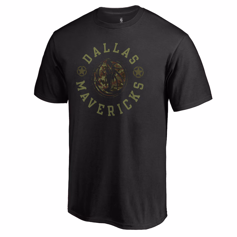 Men's Dallas Mavericks Black Liberty T-Shirt