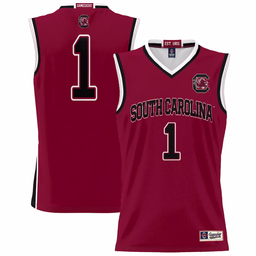 #1 South Carolina Gamecocks GameDay Greats Lightweight Basketball Fashion Jersey - Garnet