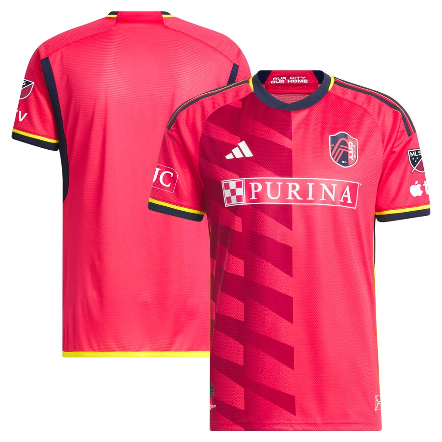 Men's St. Louis City SC adidas Red 2023 CITY Kit Authentic Jersey