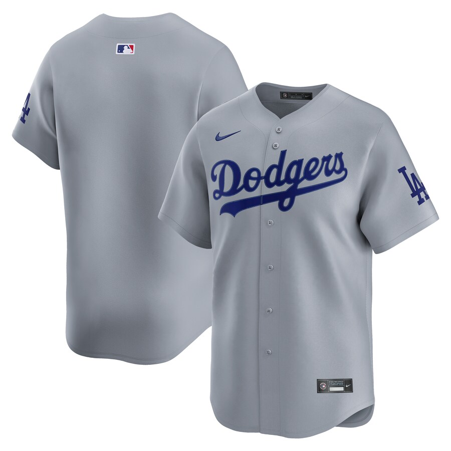 Men's Los Angeles Dodgers Nike Gray Alternate Limited Jersey