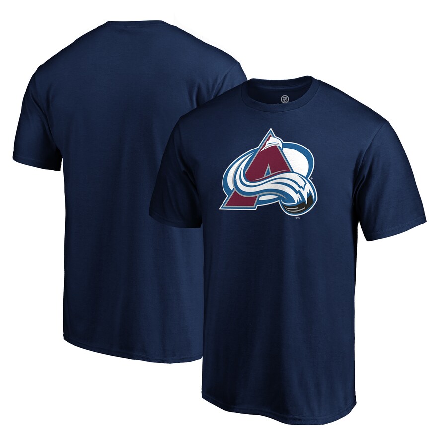Men's Colorado Avalanche Navy Logo T-Shirt