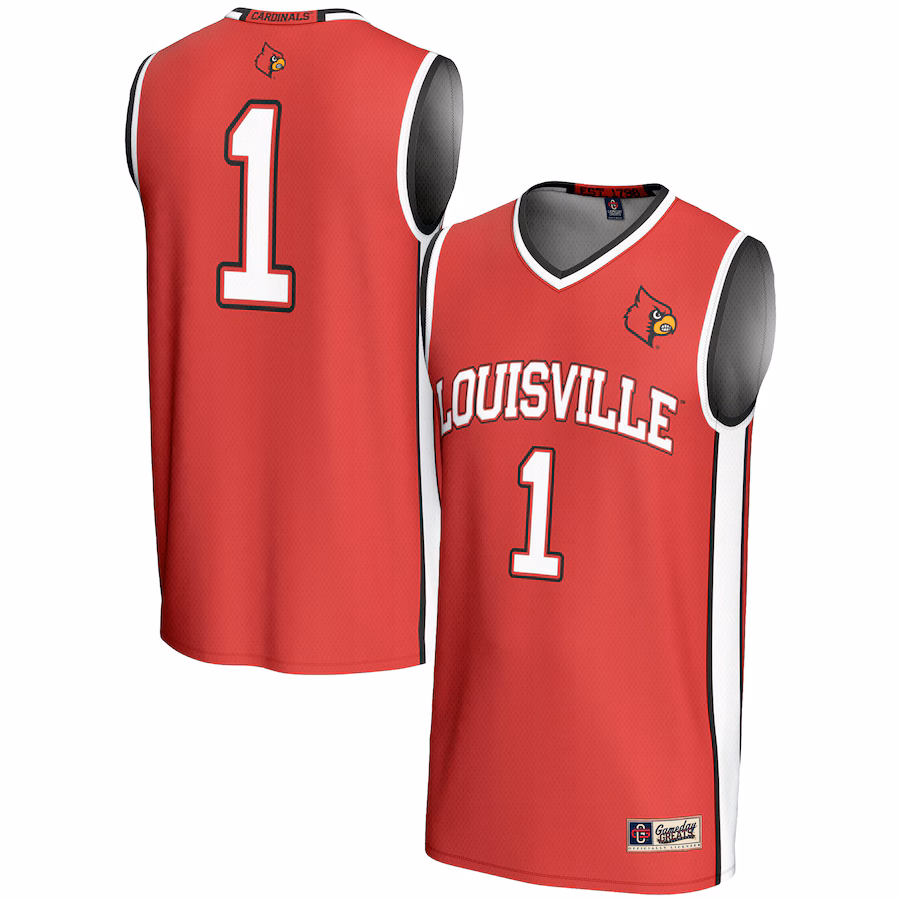 Youth GameDay Greats #1 Red Louisville Cardinals Lightweight Basketball Jersey