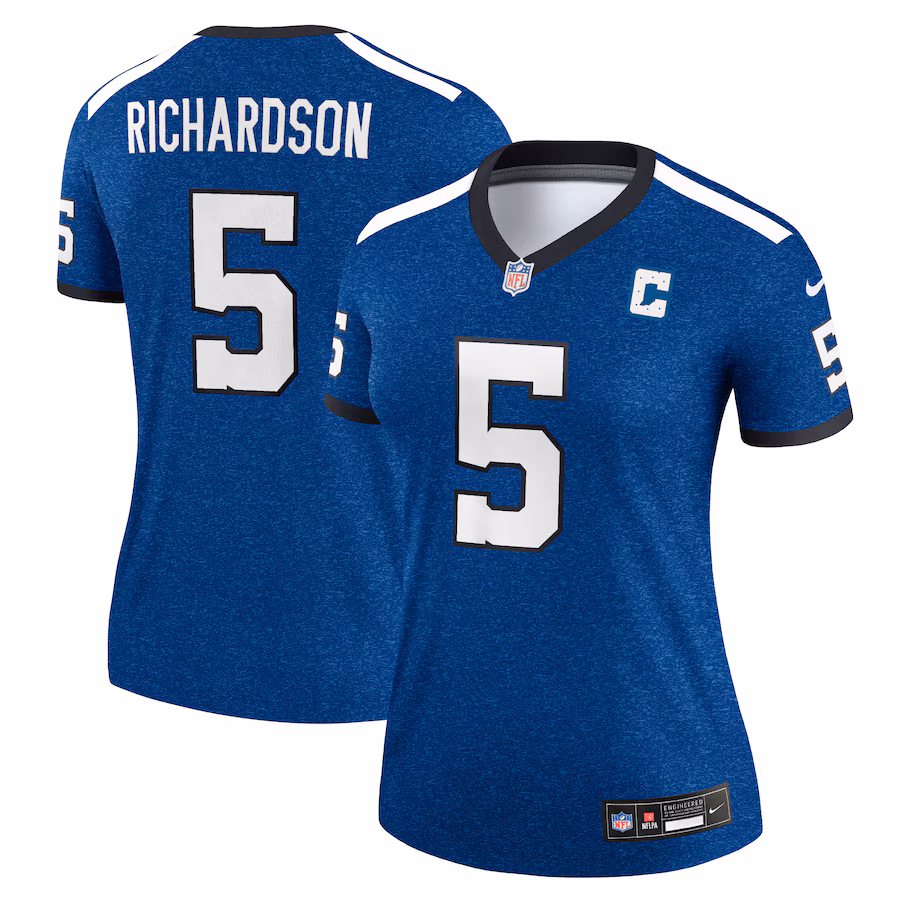 Women's Indianapolis Colts Anthony Richardson Nike Royal Alternate Legend Player Performance Top