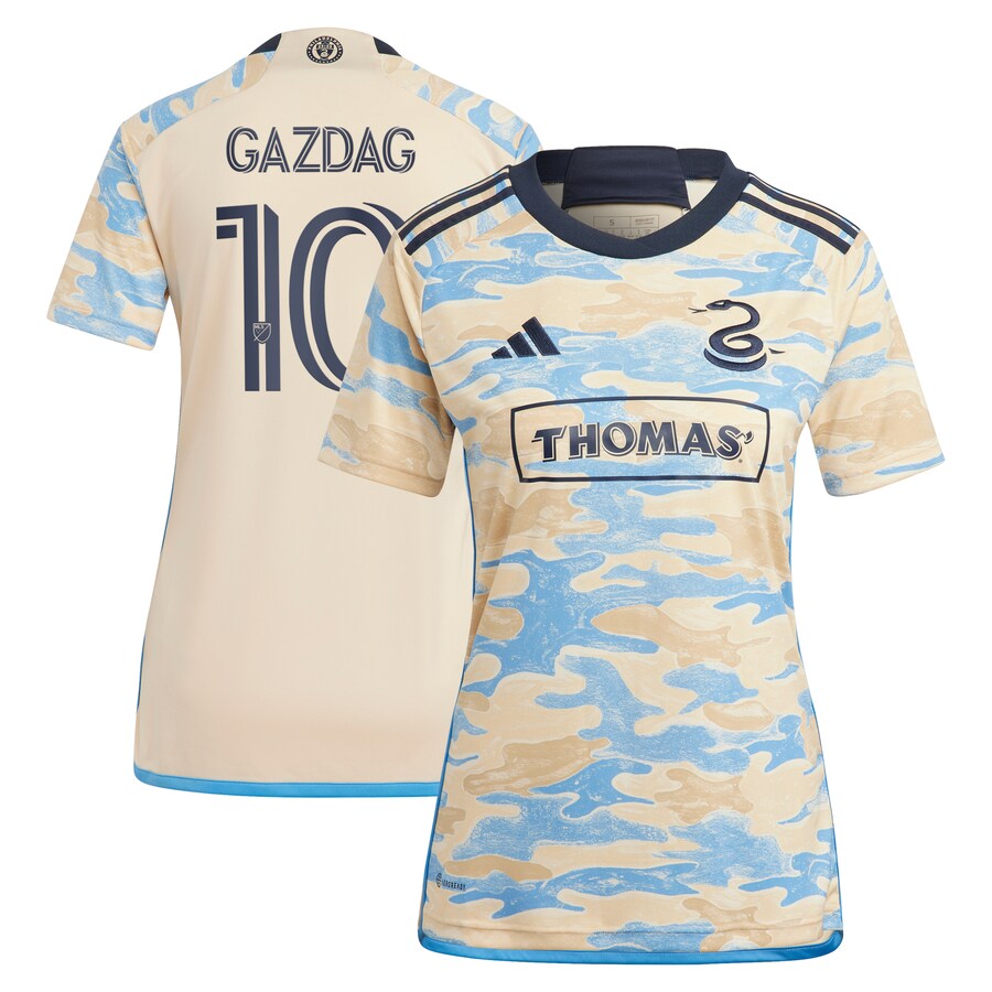 Women's Philadelphia Union Daniel Gazdag adidas Tan 2023 For Philly Replica Jersey
