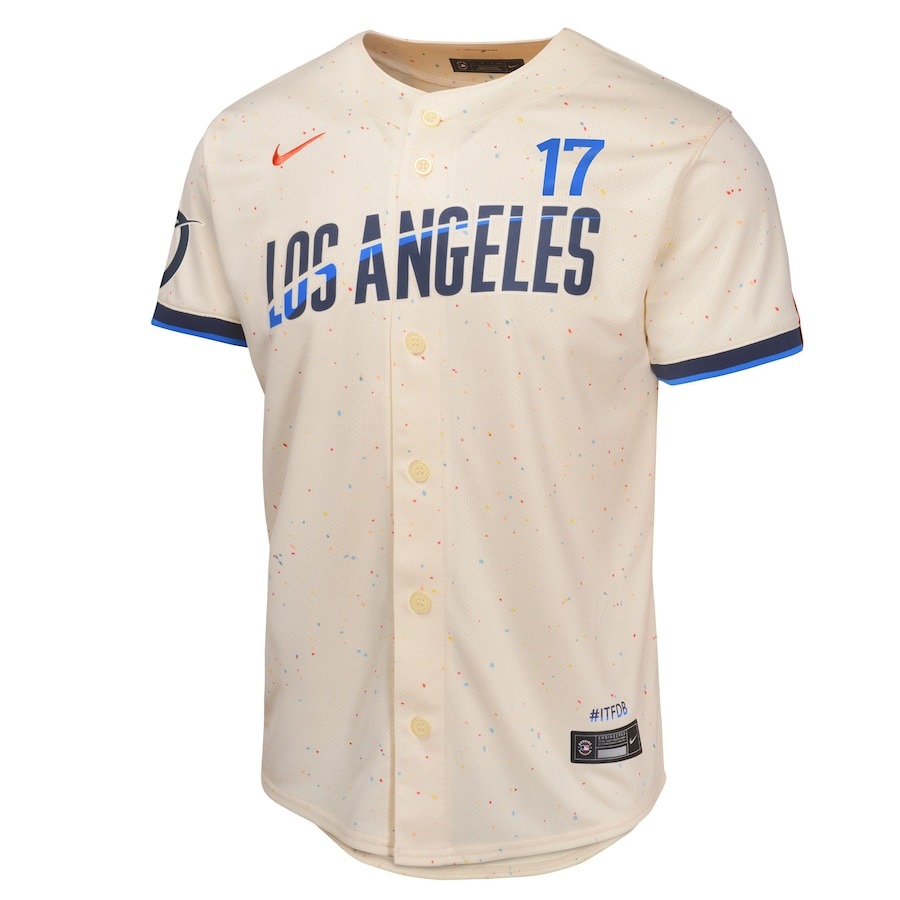 Men's Los Angeles Dodgers Shohei Ohtani Nike Cream 2024 City Connect Limited Player Jersey
