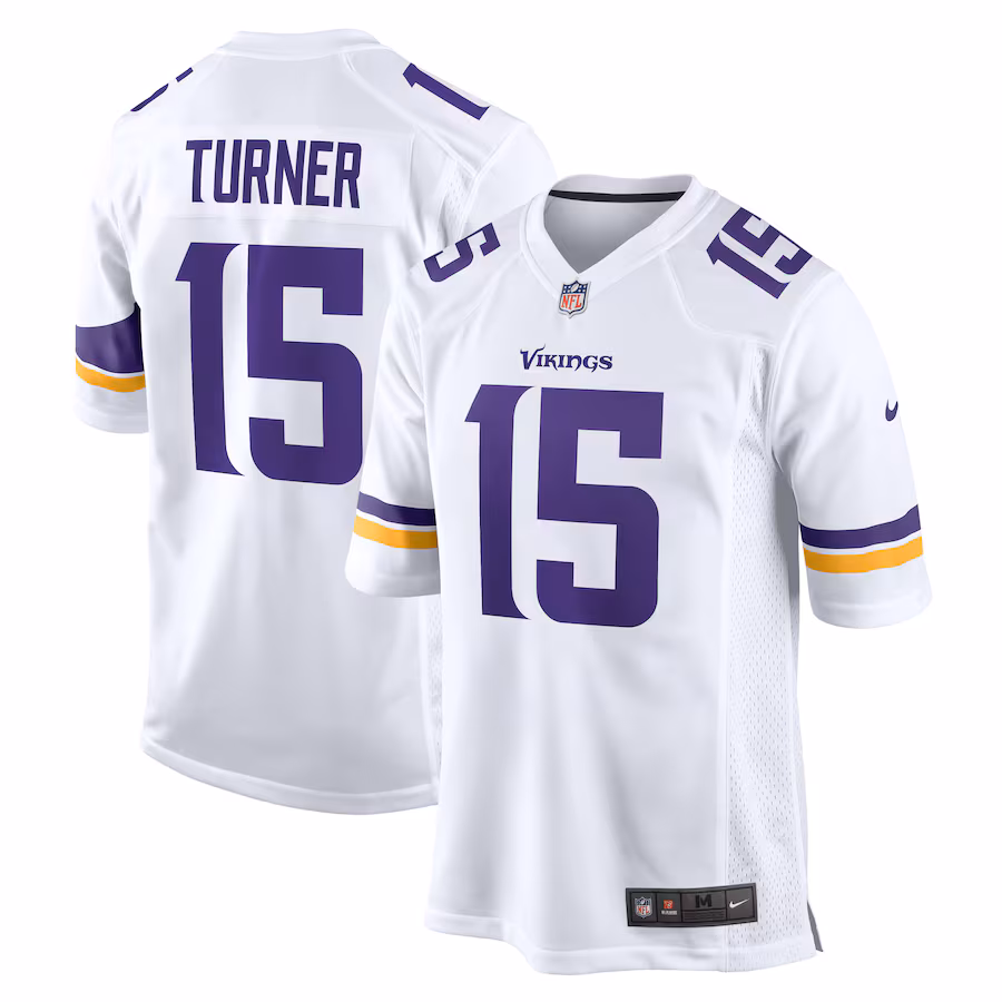 Men's Minnesota Vikings Dallas Turner Nike  White Game Jersey
