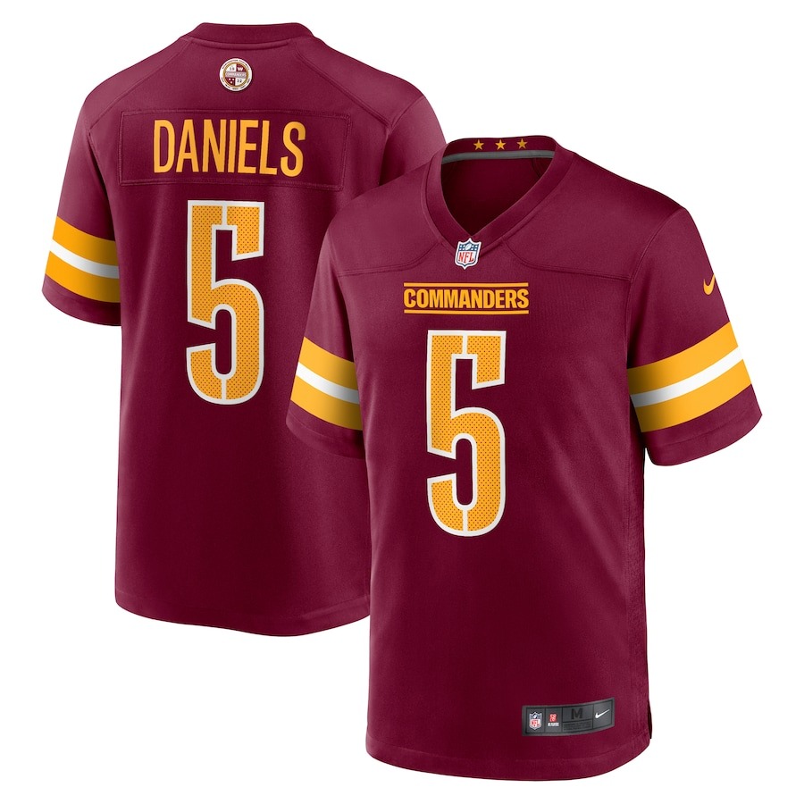 Women's Washington Commanders Jayden Daniels Nike Burgundy Player Game Jersey