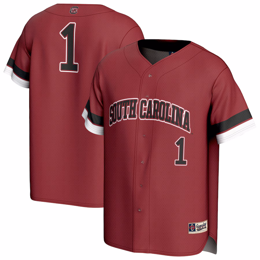 Unisex GameDay Greats  Garnet South Carolina Gamecocks Pick-A-Player Baseball Fashion Jersey