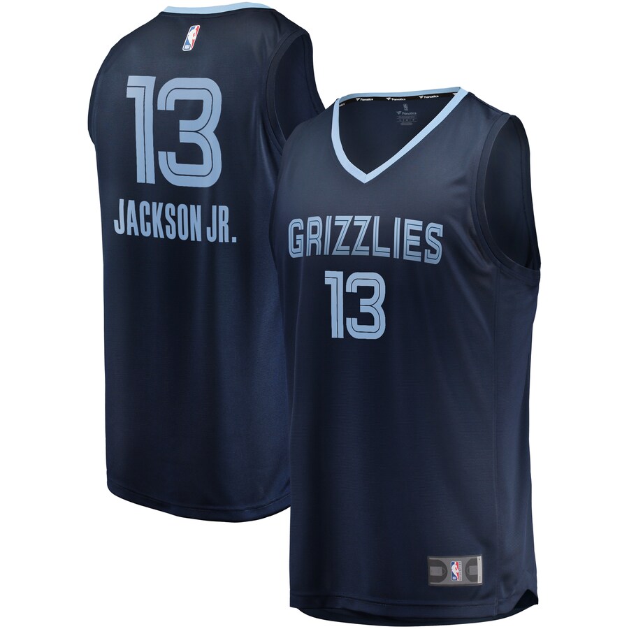 Men's Memphis Grizzlies Jaren Jackson Jr. Fanatics Navy Replica Fast Break Jersey - Icon Edition