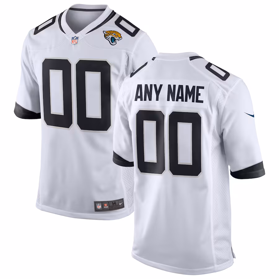 Youth Jacksonville Jaguars Nike White Custom Game Jersey