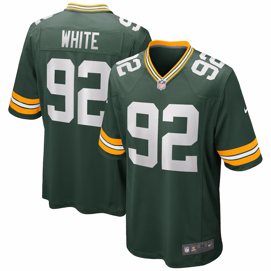 Men's Green Bay Packers Reggie White Nike Green Game Retired Player Jersey
