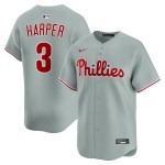 Men's Philadelphia Phillies Bryce Harper Nike Gray Alternate Limited Player Jersey