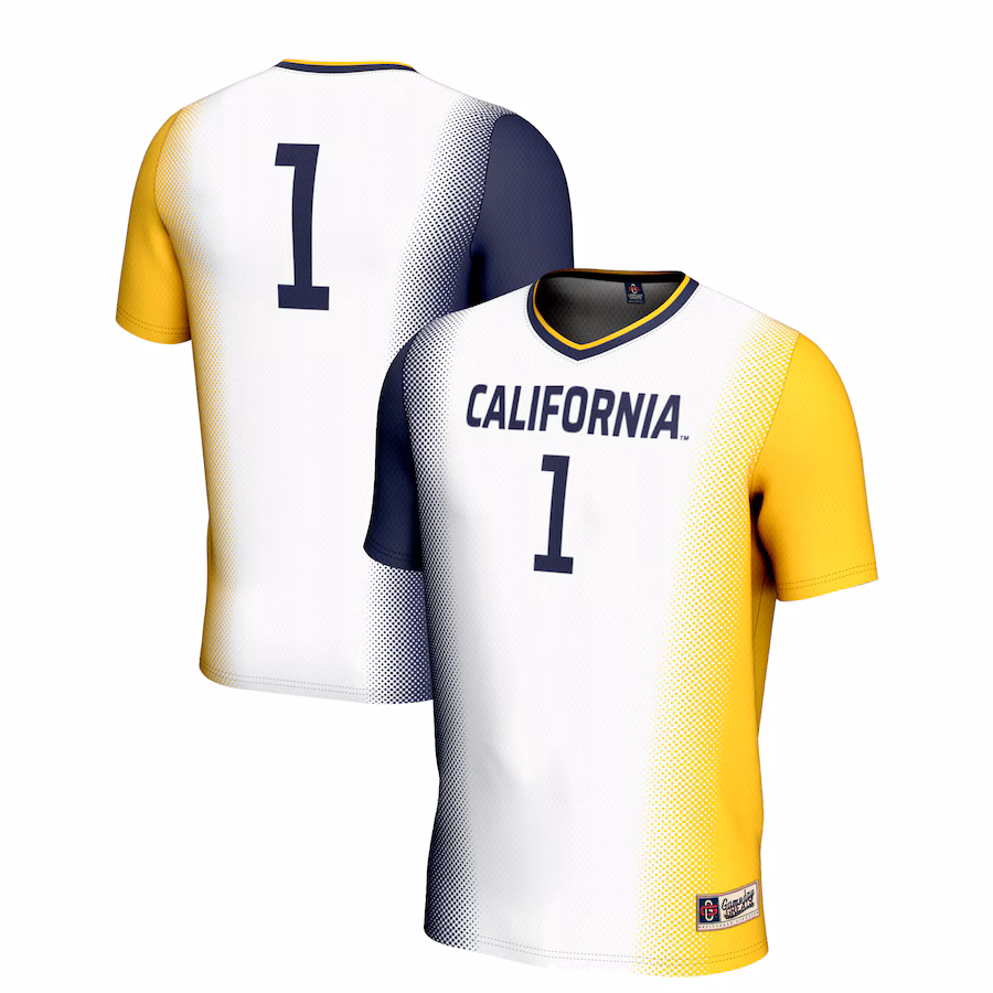 Youth GameDay Greats White #1 Cal Bears  Lightweight Women's Soccer Jersey