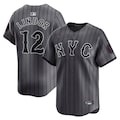 Men's New York Mets Francisco Lindor Nike Graphite 2024 City Connect Limited Player Jersey