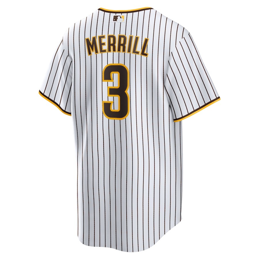 Men's San Diego Padres Jackson Merrill Nike White Alternate Limited Player Jersey