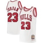 Men's Chicago Bulls Michael Jordan Mitchell & Ness White 1995 Hardwood Classics Authentic Jersey