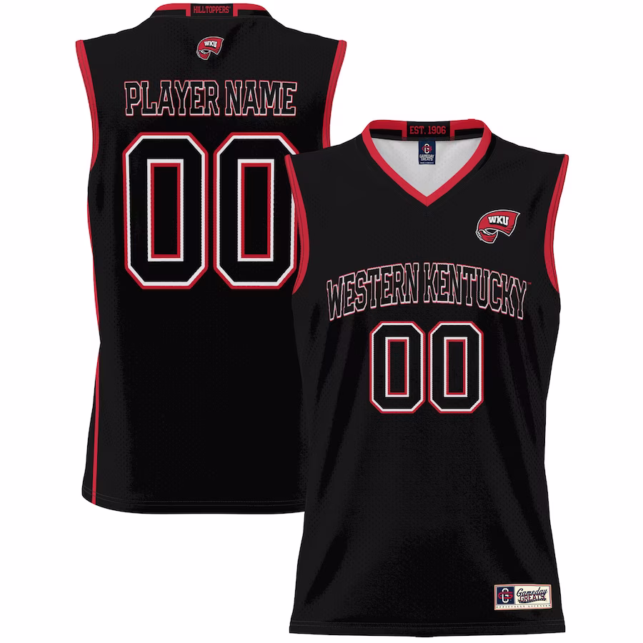 Western Kentucky Hilltoppers GameDay Greats Youth NIL Pick-A-Player Lightweight Basketball Jersey - Black