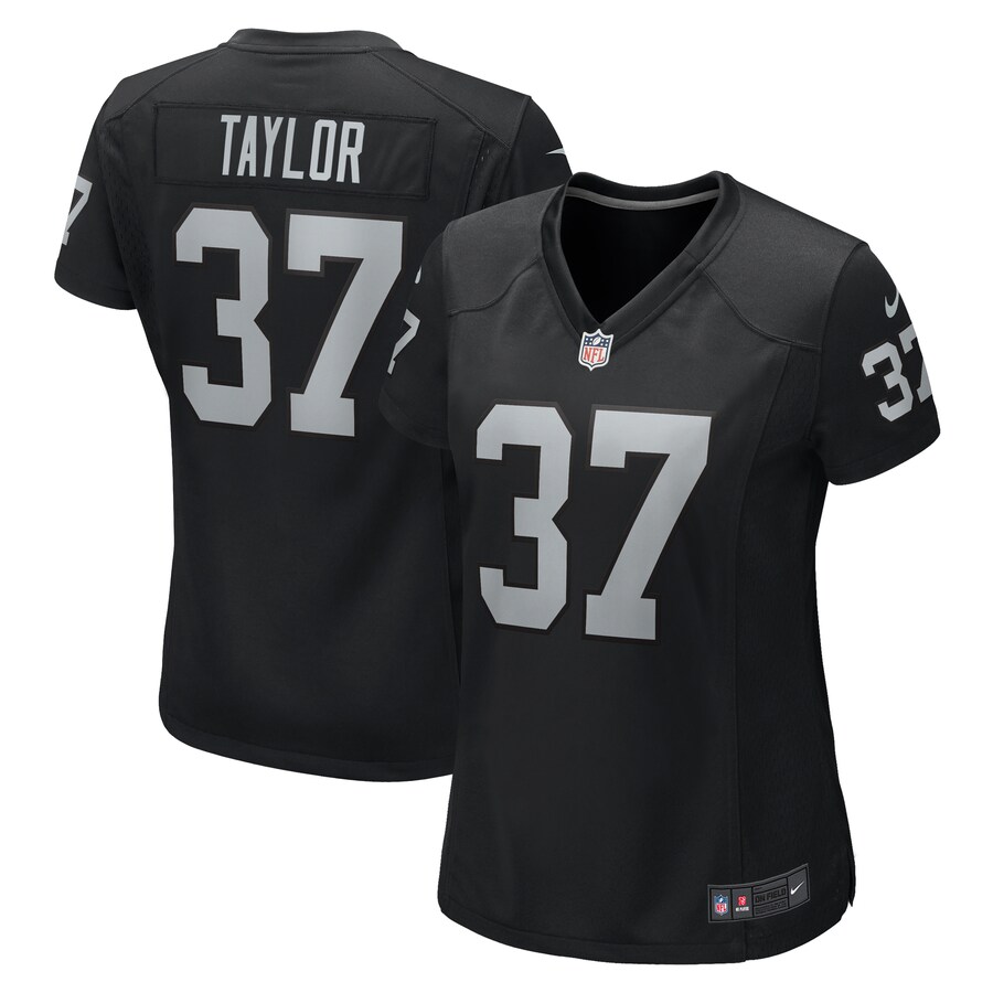 Women's Las Vegas Raiders Trey Taylor Nike Black Game Jersey