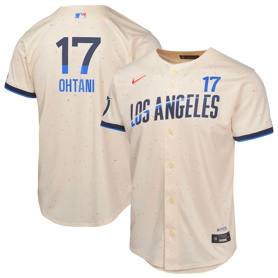 Men's Los Angeles Dodgers Shohei Ohtani Nike Cream 2024 City Connect Limited Player Jersey