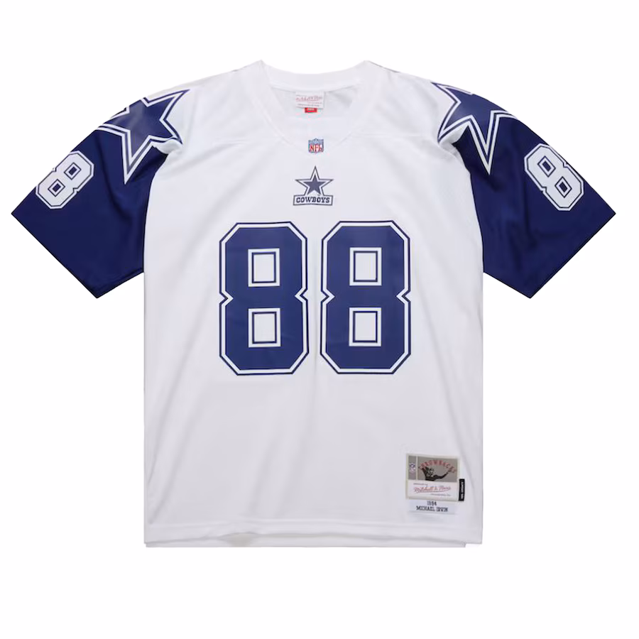Men's Dallas Cowboys Michael Irvin Mitchell & Ness White 1994 Alternate Legacy Replica Jersey