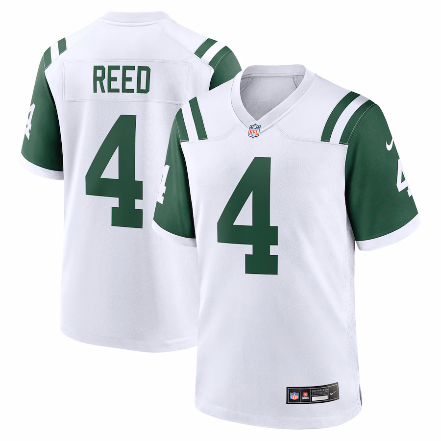 Men's New York Jets D.J. Reed Nike White Classic Alternate Game Jersey