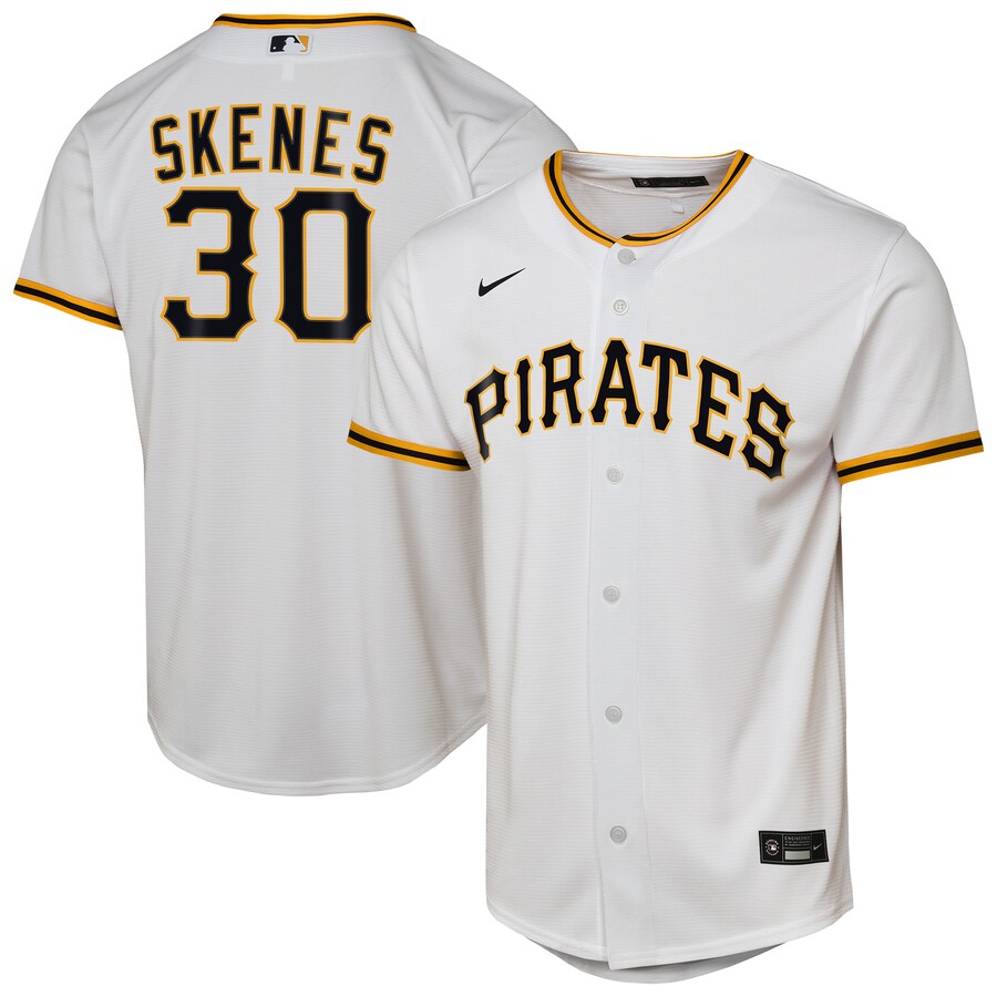Youth Pittsburgh Pirates Paul Skenes Nike White Home Replica Player Jersey